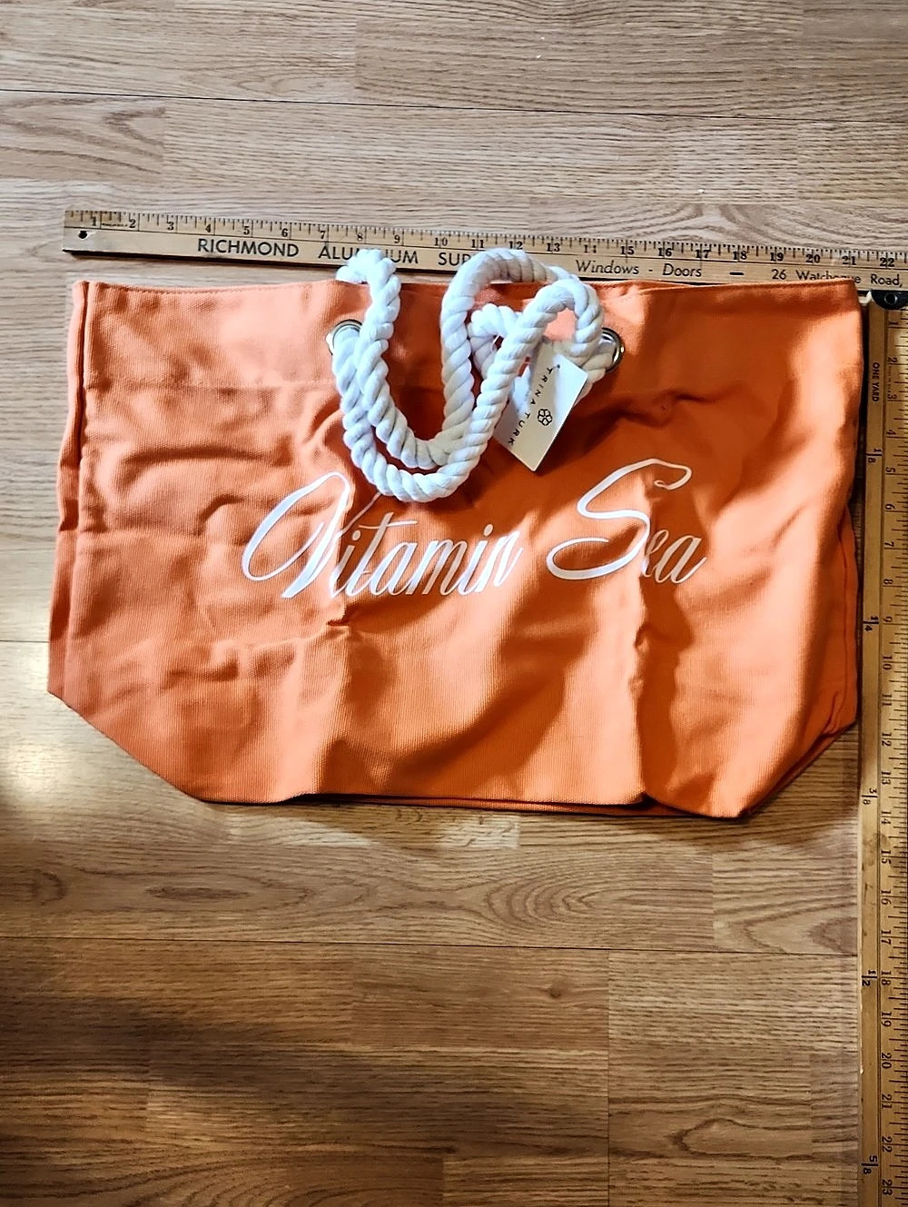 Trina Turk Vitamin Sea Beach Tote Orange NWT